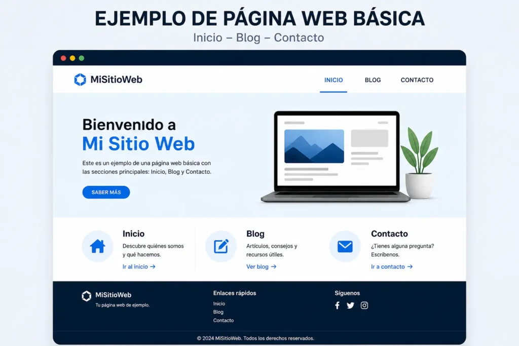 ejemplo de página web básica