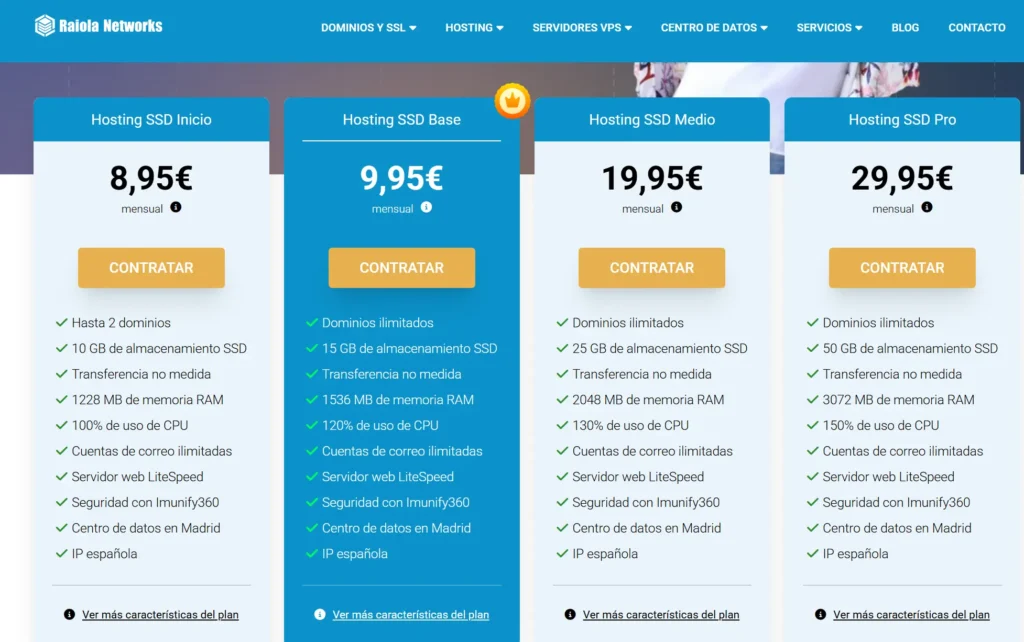 hosting de raiola networks