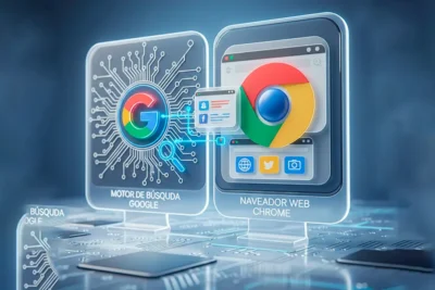 Diferencia entre motor de búsqueda y navegador web