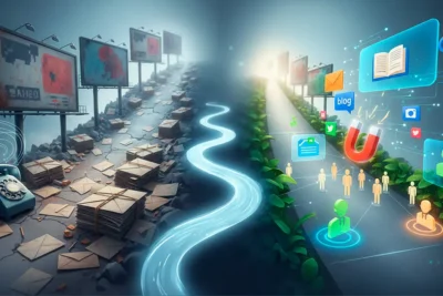 Outbound marketing vs Inbound marketing