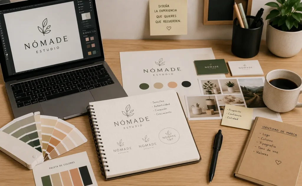 Proceso creativo de diseño de identidad de marca
