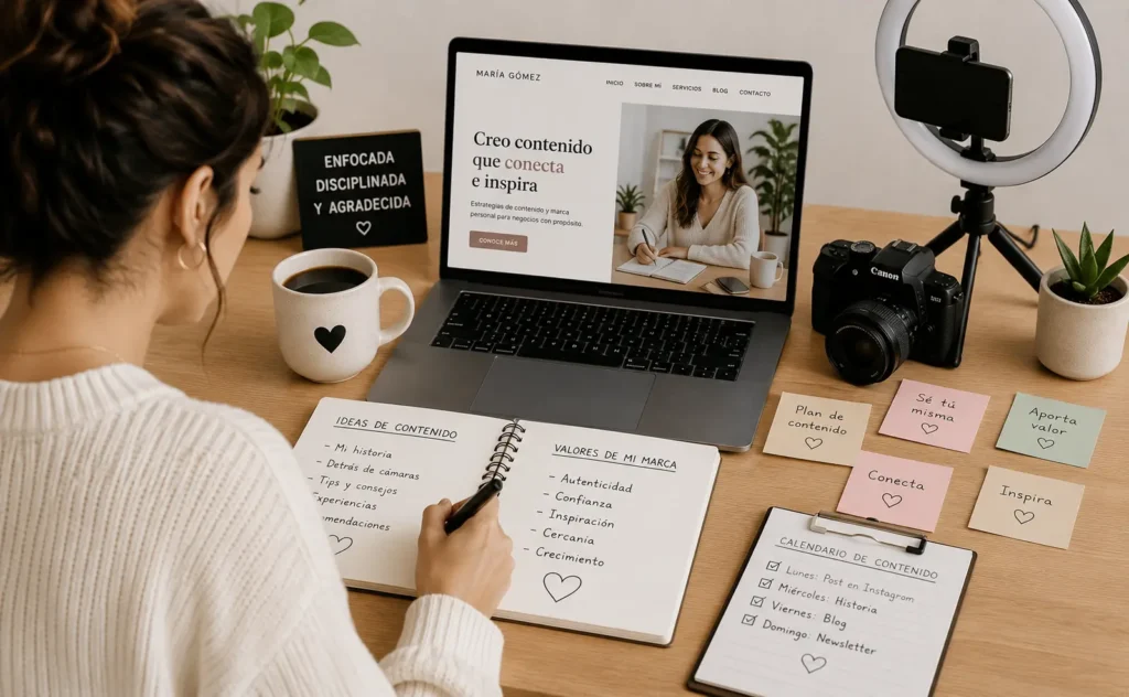 Creación de contenido para fortalecer una marca personal