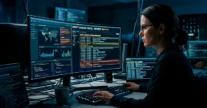 Análisis de seguridad digital mostrando resultados de búsqueda relacionados con Google Hacking