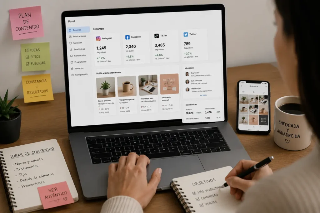 Uso de redes sociales para promocionar un negocio online