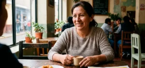 Persona trabajando en tecnología desde una laptop en un entorno moderno digital