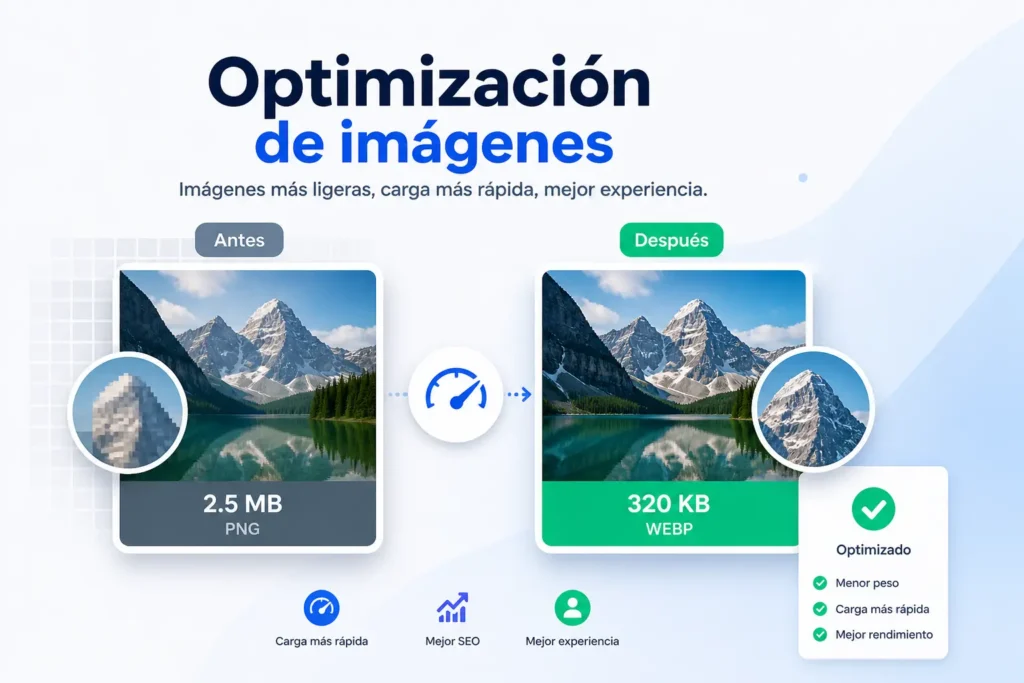 optimización de imágenes web