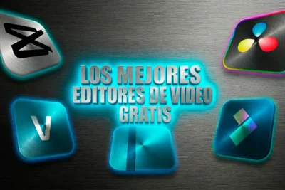 Editor de video gratis en computadora mostrando línea de tiempo de edición profesional